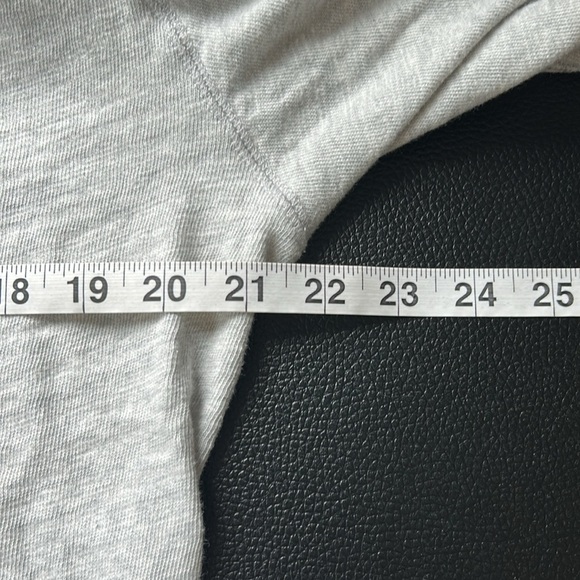 FAHERTY Sunwashed Slub Hoodie Shirt Light Grey Heather Mens Knit Top Sz L - Picture 12 of 15